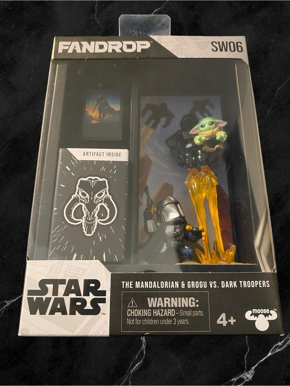 Star Wars SW06 The Mandalorian & Grogu vs. Dark Troopers - Black